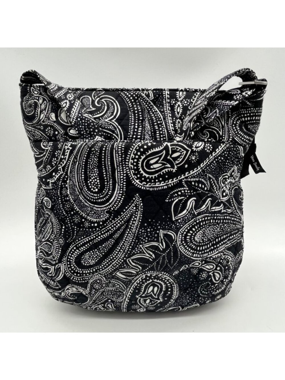 Vera Bradley Black And White Paisley Print Crossbody - Picture 2 of 10